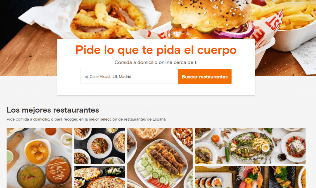 Call to Action de Just Eat