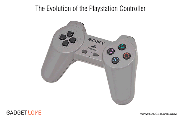 La evolución del diseño del mando de Play Station