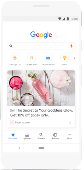 Discovery Ads en Google Discover