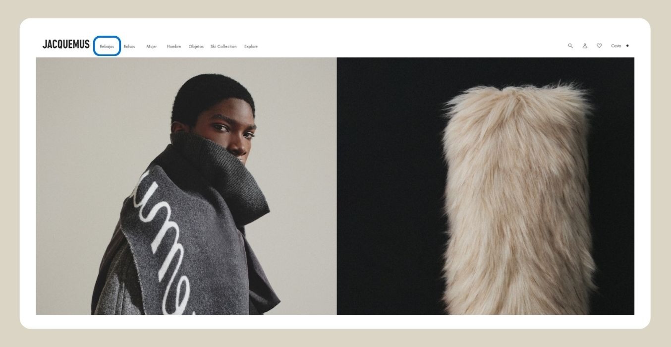 jaquemus ejemplo rebajas